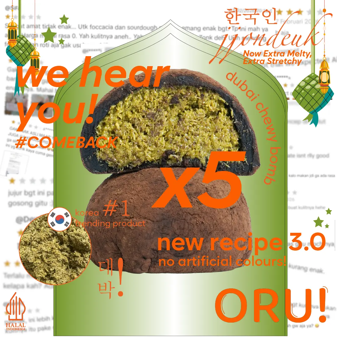 [ISI 5 PCS] DUBAI PISTACHIO KUNAFA CHEWY COOKIEE