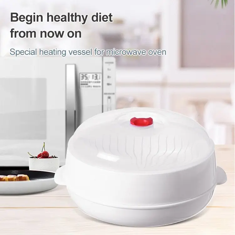Kitchen Utensils Square Steamer Rack Heated Microwave Steamer Plastic Round Steamer for Buns