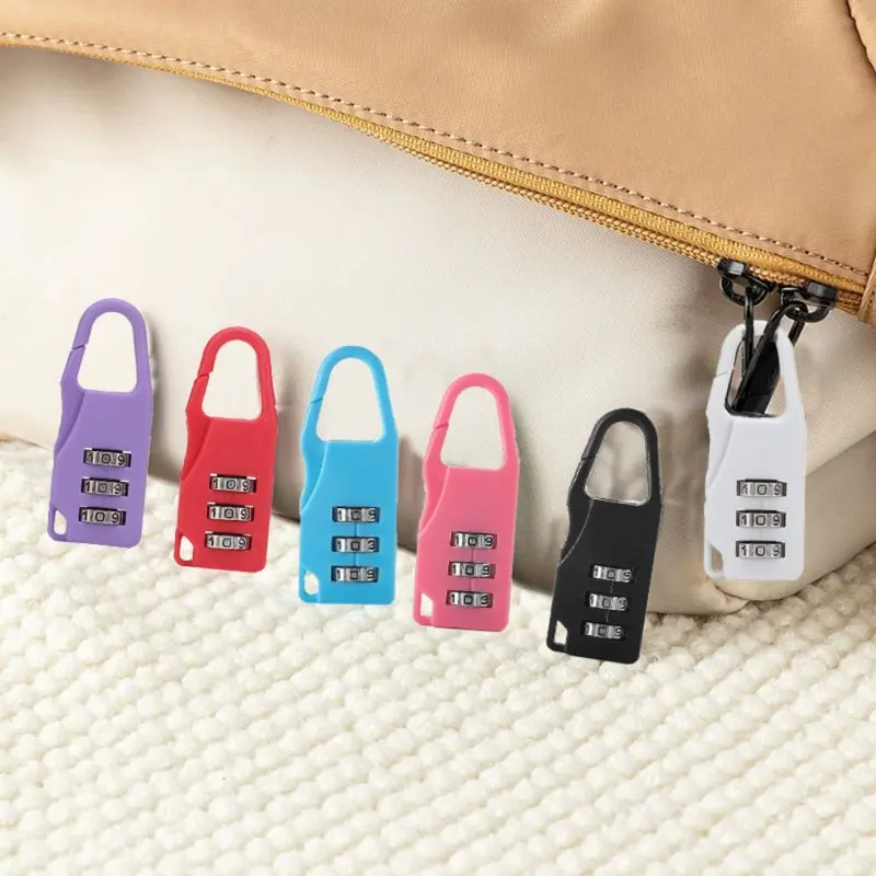 Khóa Kết Hợp Vali Digit, Cầm Tay, Chống Trộm, Làm Bằng Nhựa, Ba Lô, Khóa Ngăn Kéo, An Toàn, Ổ Khóa Kết Hợp Mini, Thích Hợp Cho Túi 1