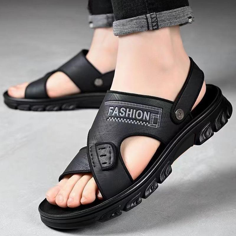 Product Introduction of Sandal Original Selop Pria Slip On Nyaman Kuat Empuk Hitam Coklat Cowok Kasual Sendal Laki-laki Kasual 2