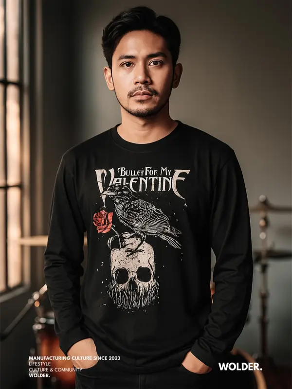 KAOS LENGAN PANJANG BULLET FOR MY VALENTINE BETRAYAL ORIGINAL / T-SHIRT LONGSLEEVE BAND TANGAN PANJANG PRIA WANITA / TSHIRT DISTRO COTTON UNISEX 1