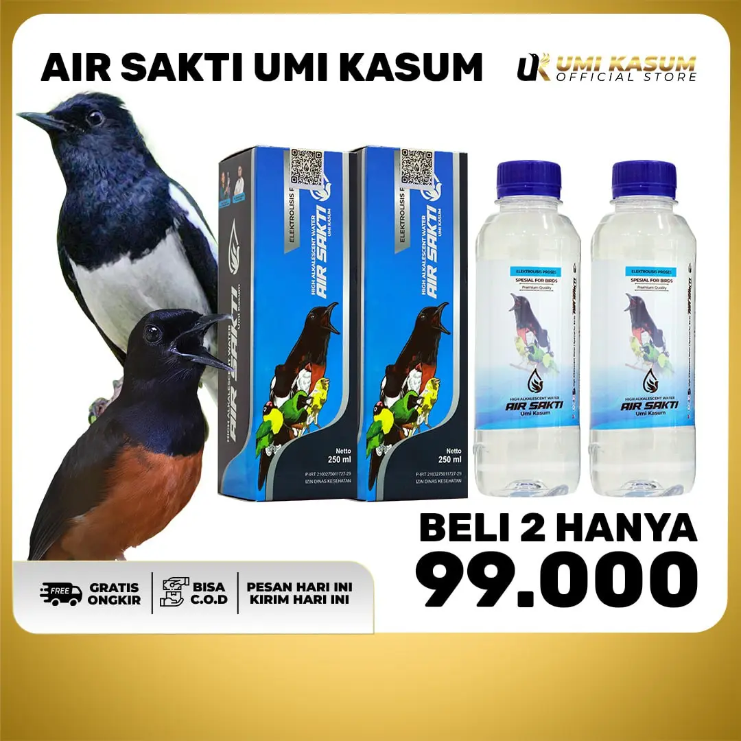 Air Sakti Umi Kasum | Anti Oksidan yang dirancang khusus Untuk Minum Sang Burung Juara | Bisa untuk Semua Burung