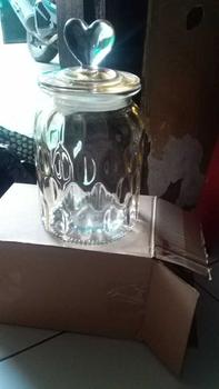 Product Review of Toples Kaca Aesthetic Kedap Udara Tutup Love Mewah Sealed Food Storage Heart Lid Glass Jar from w**y 0