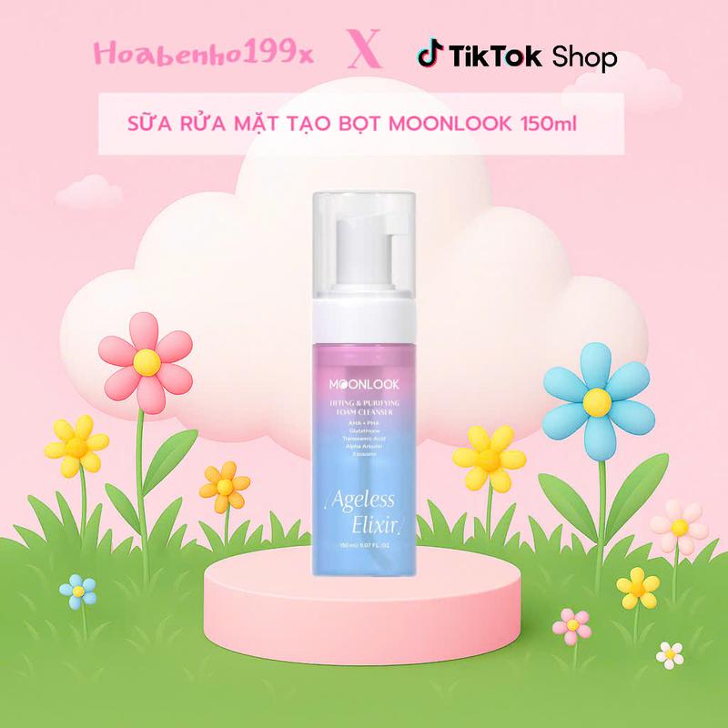 [Bản Mới]  Sữa rửa mặt tạo bọt Moonlook 150ml