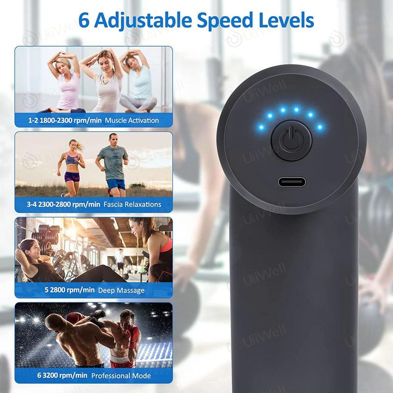 Product Introduction of Alat pijat Elektrik/massage gun/alat pijat/electric/Alat Terapi otot Alat Relaksasi otot Fasia Muscle Massager Gun Pijat Serbaguna Pengecil 39
