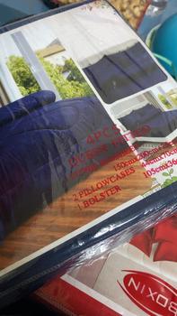 Product Review of Hotel Premium Quality 1000TC 4 in 1 QUEEN/ Size Fitted Bedsheet Cadar Murah 100% Cotton Reday stock.  (Size Queen 4 pcs  1 bedsheet fitted 150cmx200cm+25  2 pillowcases 44cmx70cm   1 BOLSTER 105cmx36cm) from A**🕊 0