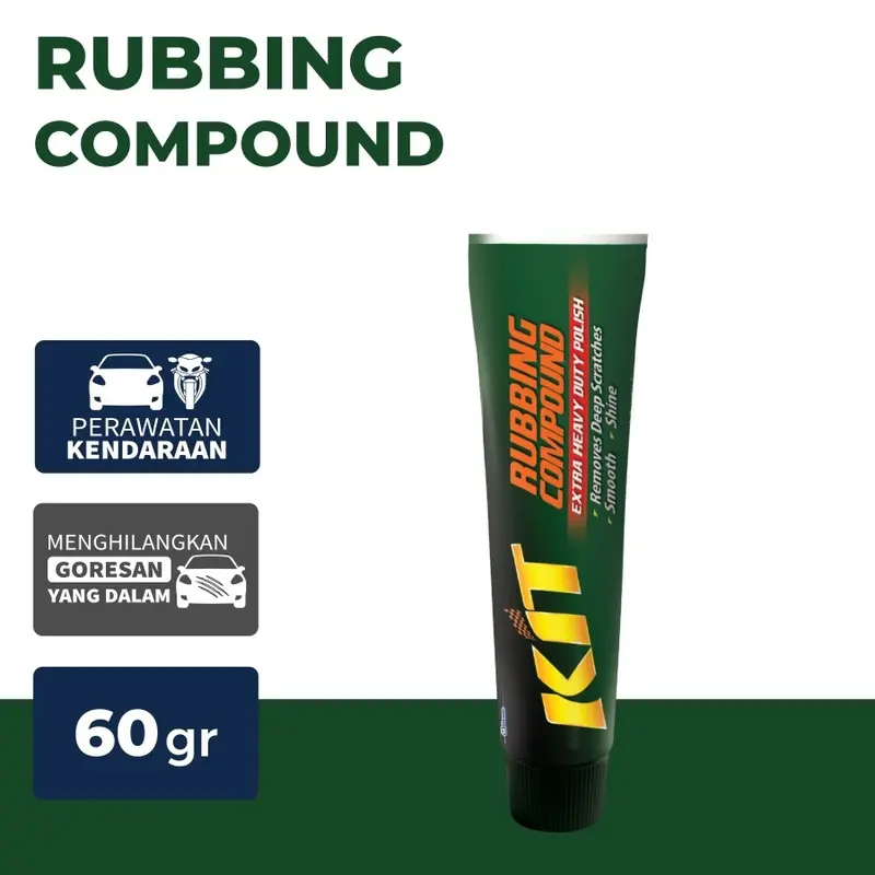 BISA COD/KIT KOMPON PENGHILANG BARET BODY MOBIL/Kit Rubbing Compound Hijau 60gr Menghilangkan Goresan Menghaluskan Dan Mengkilapkan Permukaan Cat 4