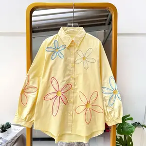 Reshia blouse bordir motif bunga