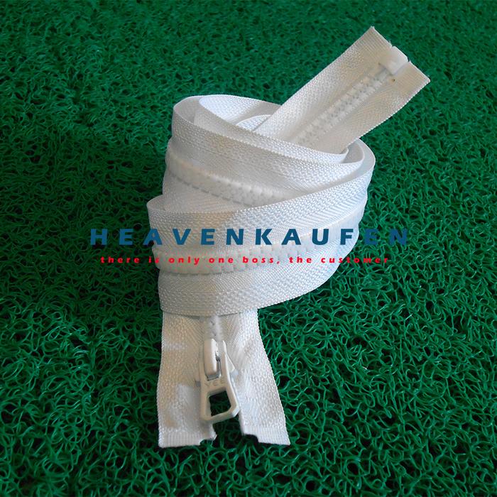 Gambar Resleting Zipper Jaket YEE Vislon 60 cm Warna Putih Harga Per Pc - putih dari Heaven Kaufen Kota Malang Tokopedia