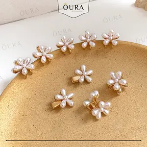 Jepit Rambut Bunga Daisy Korea 1 Pcs Jepitan Poni Wanita Jedai Mini Hair Claw Clips