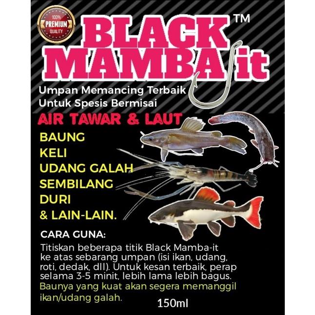 Black Mamba 150ml Mambait Fishing Umpan Baung Keli Udang Galah Ketam Pancing Memancing Ikan