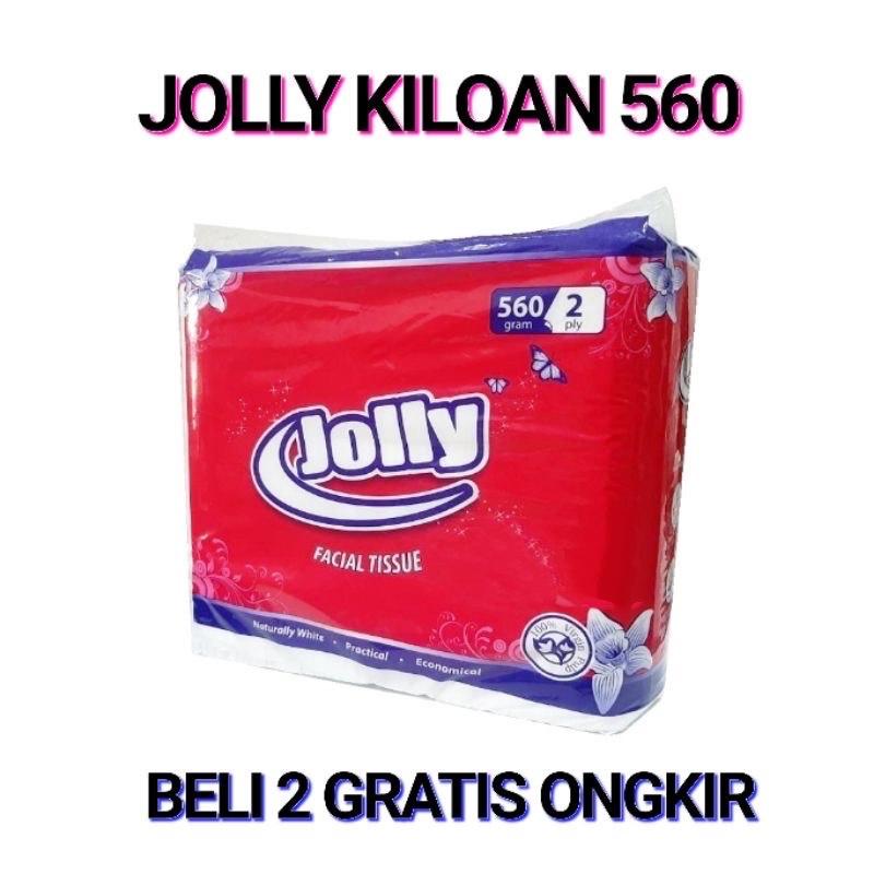 TISSUE JOLLY KILOAN 560gr 2 PLY FACIAL TISU WAJAH PERLENGKAPAN PERAWATAN RUMAH TISSUE 560 GRAM 3