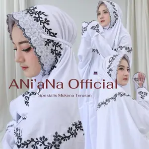 Mukena Terusan santri remaja/Mukena langsungan remaj Bordir Katun Panjang Muslim Tebal Dewasa Mukenah Renda