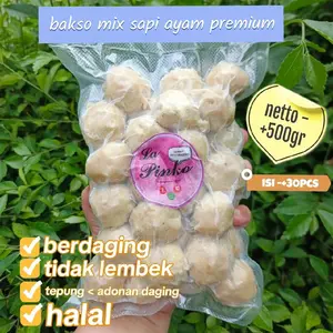 Bakso Pentol Premium Mix Ayam Sapi 500gr Halal