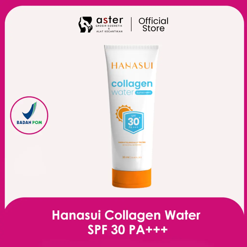 Aster Kosmetik - Hanasui Collagen Water SPF 30+ PA+++ Sunscreen Wajah