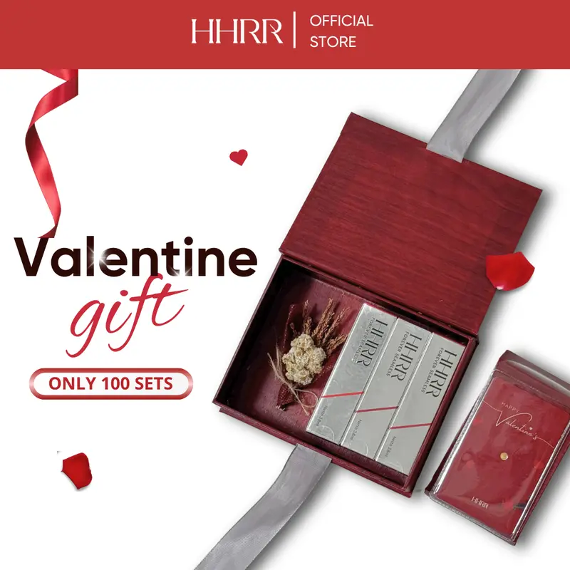 HHRR - [BUNDLING VALENTINE] - Liptint + Gold + Box + Flower 0