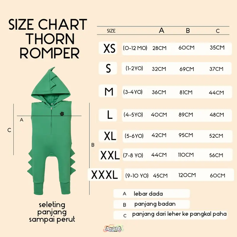 Romper dino emerald - baju dinosaurus anak - baju bayi- romper -jumpsuit- kostum dinosaurus anak bayi - kostum bayi binatang -kostum anak 3