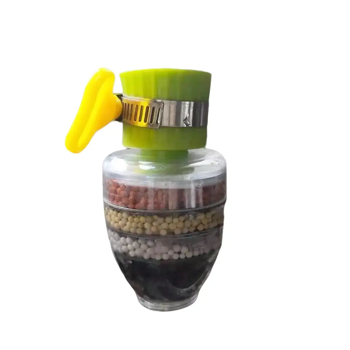 Filter Kran 6 Lapis Saringan Air Wastafel Penyaring Air Kotor Tempat Cuci Piring Anti Kotoran Tembaga