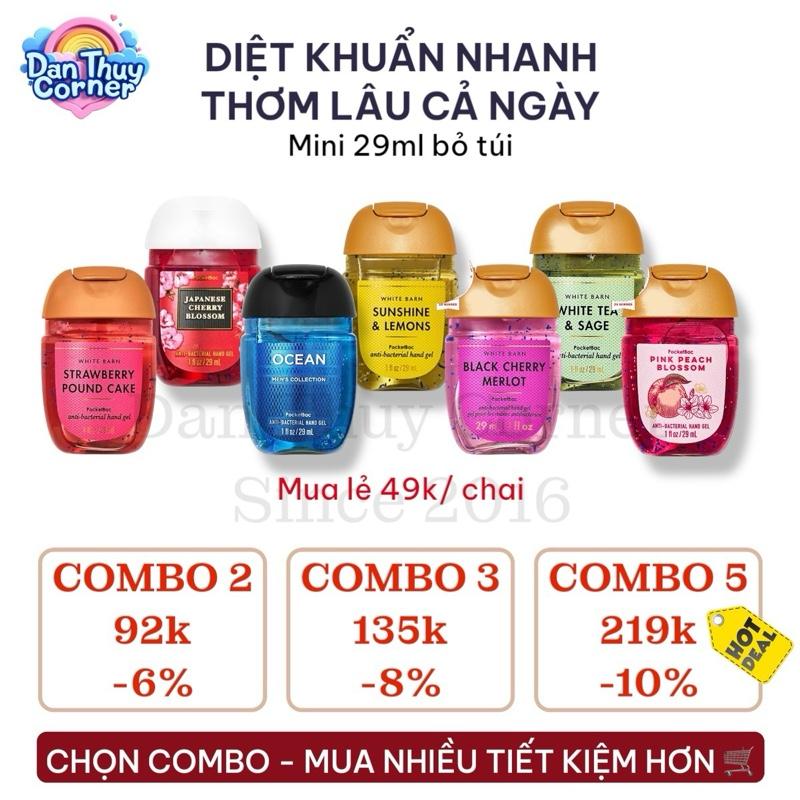 Gel Rửa Tay Khô Mỹ 29ml – Diệt Khuẩn Nhanh – Mùi Thơm Dễ Chịu – Nhiều Mùi Lựa Chọn 
