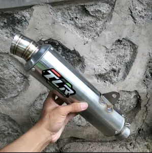 slincer knalpot tlr gp5 bas ulem p30cm inlet 50mm buat semua motor