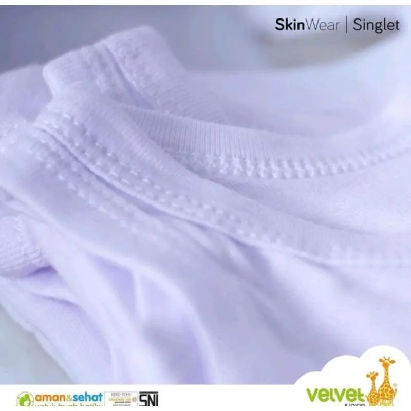 LIBBY VELVET JUNIOR Singlet / Kaos Dalam Bayi / Baby| Baju Bayi / Perlengkapan Bayi Baru Lahir 4