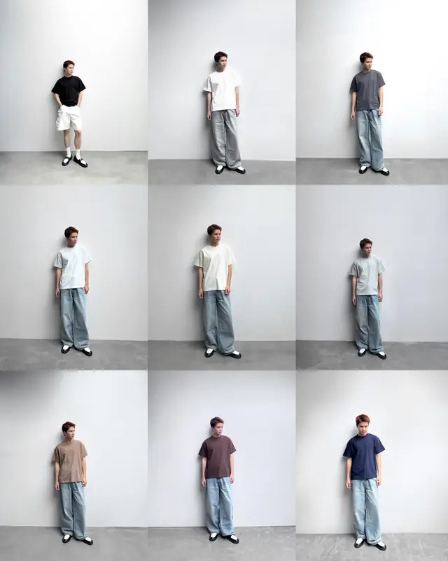 Áo thun trơn MME Basic form Boxy vải premium Cotton 6
