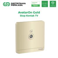 Gambar Schneider AvatarOn Stop Kontak TV Wine Gold - E8331TV_WG dari DP Electric Kota Tangerang 1 Tokopedia