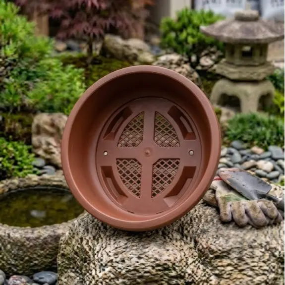 Pot Bonsai Oval 40 BV40 Bonsai Plastik 30 35 Coklat Jumbo