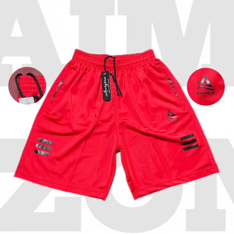 COD | Celana Pendek Olahraga Pria Dewasa Saku Resleting Pantai Casual Sport Short Pant Uniseks Running Gym Fitnes Badminton Jogging Volly Futsal Basket Renang Bahan Tebal Berkualitas Nyaman Cepat Kering Size L & XL 4