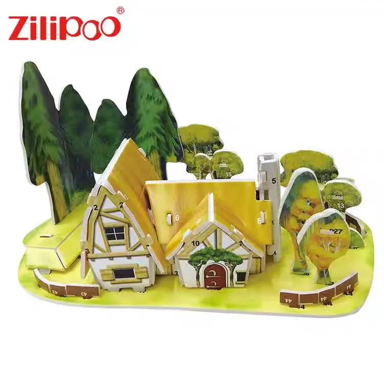Puzzle 3D Karton Kualitas Premium untuk Melatih Kembang Otak Anak - Toys, Games 4