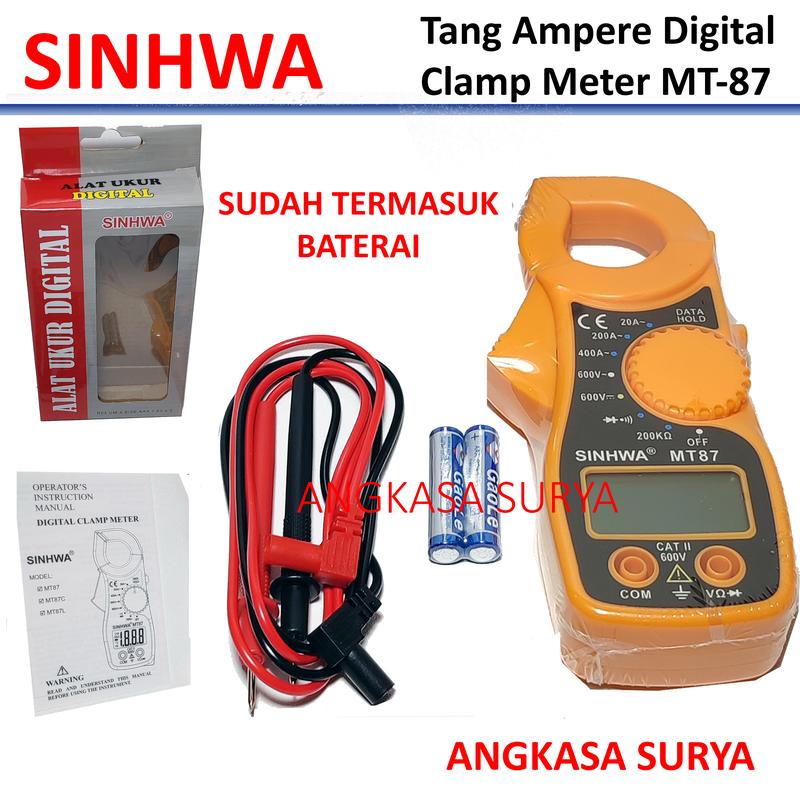Tang ampere Digital Clamp Meter SINHWA MT87 / MT 87 ORIGINAL Warna ...