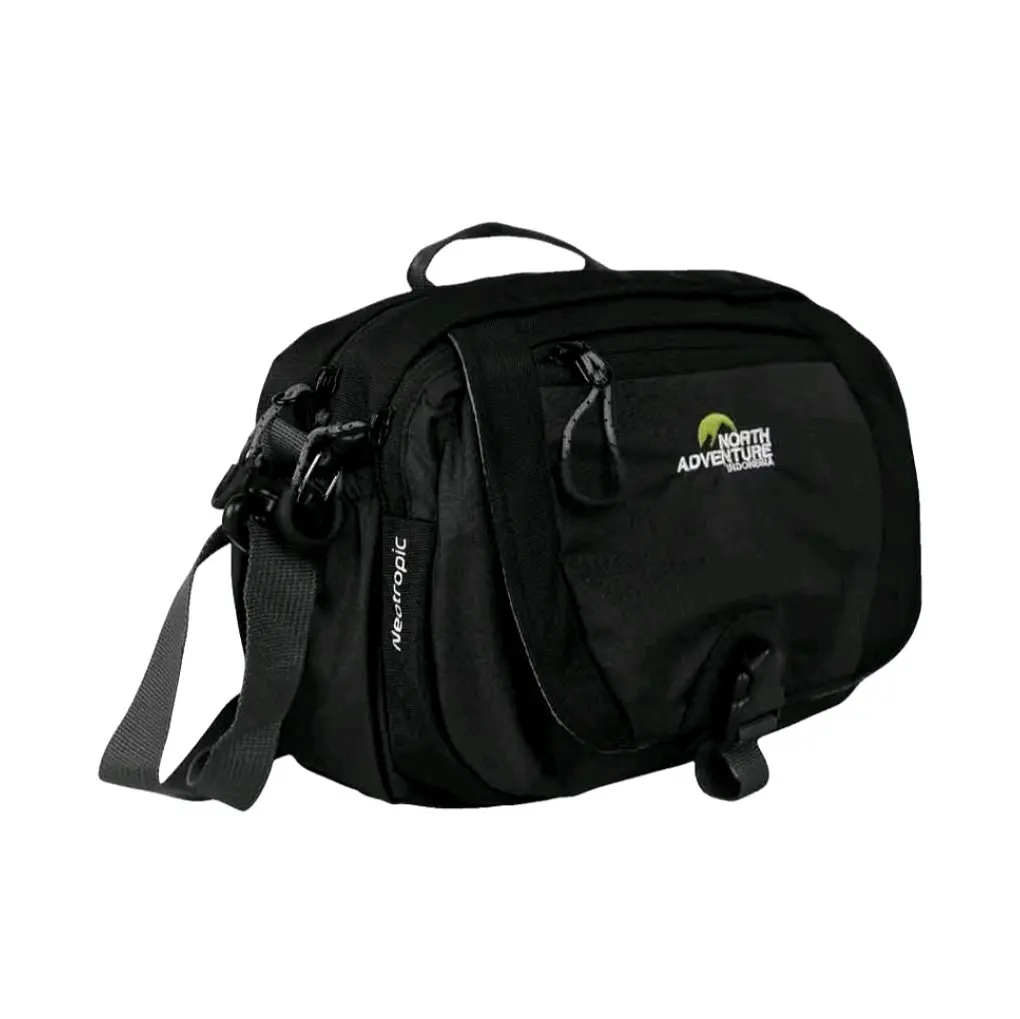 north adventure tas pinggang slempang keren casual formal ootd keren pria wanita Selempang Street Style Tak Ada Hitam