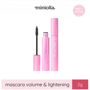 BPOM MINIPINK Maskara Vol.01 & 02 Long Lengthening & Volume, Smudgeproof Waterproof All Day Stay | Bulu Mata Cantik & Bervolume MP007