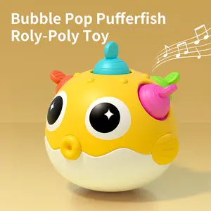 Bubble Pop PufferfishRoly-Poly Toy Tidak akan pemnah jatuhMainan bayi dan balita Tidak beracun dan tidak berbahaya