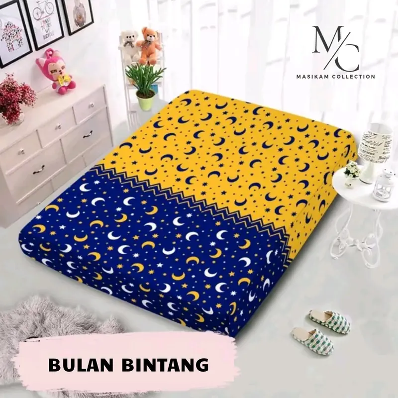 Sarung Kasur Busa Resleting Motif Karakter Dewasa Bahan Polyester / Poly China All Size Termurah 3