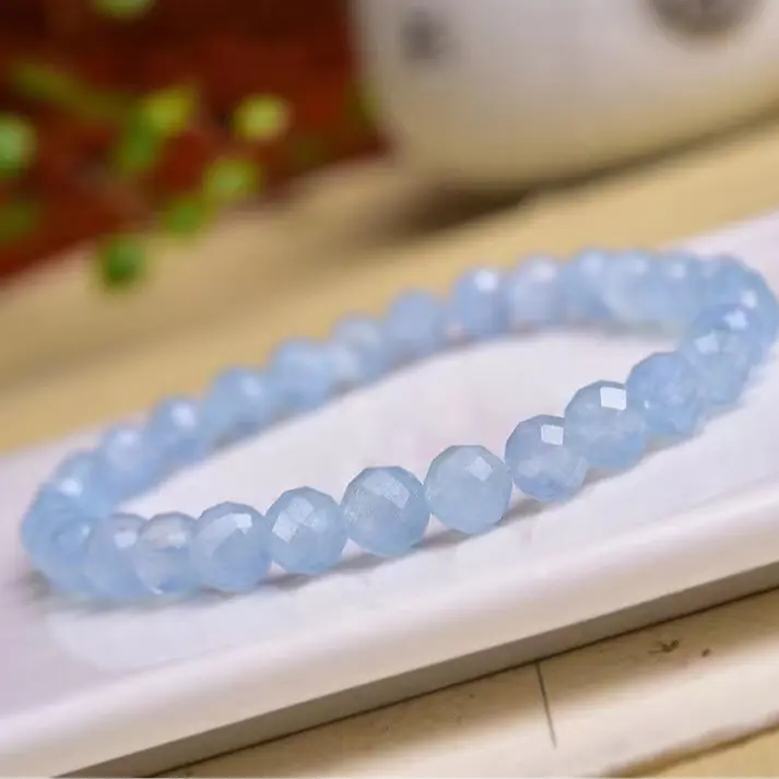 Sea Xanh Biển Treasure Single Circle Faced Bracelet, Khoảng 6mm trong màu sắc tươi sáng 2