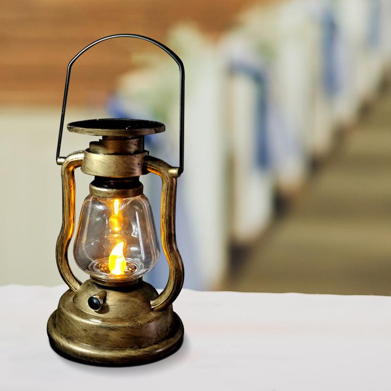 LED Solar Light,Retro Kerosene Lamp,Solar Powered Candle Hanging Light,Outdoor Portable Lantern Light,Camping Light,Courtyard Garden Decor Decoration Sunlight for Patio 8