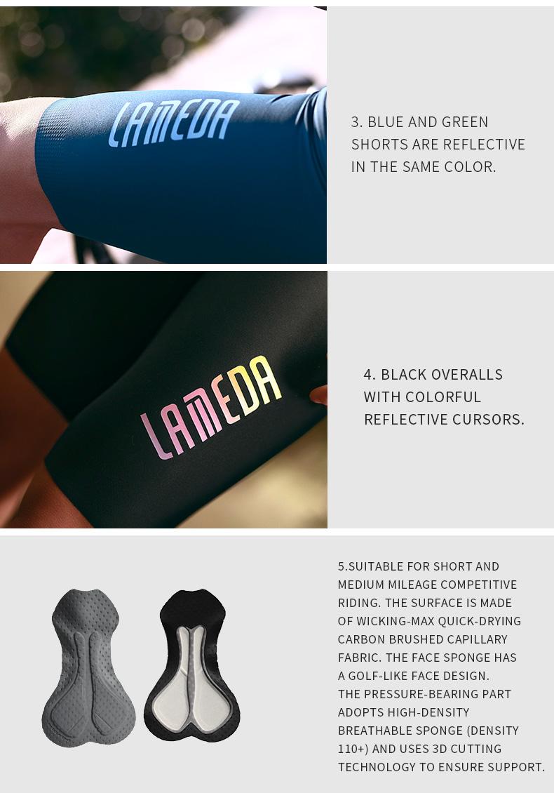 Product Introduction of LAMEDA quần đạp xe có đệm bọt biển dày Dành Cho Nam Giới Đệm Ghế Bằng Bọt Biển Mật Độ Cao, Chống Trượt, Có Tính Năng Thoáng Khí, Khô Nhanh, Thích Hợp Cho Xe Đạp Leo Núi Và Đường Trường. 13