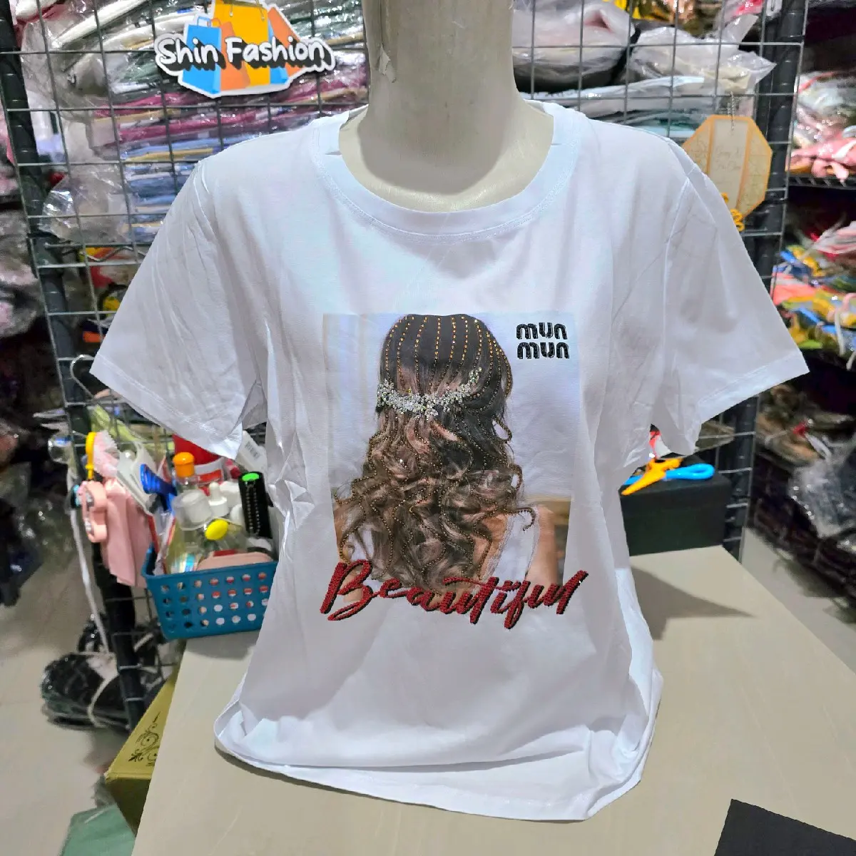 Kamaya Olly Beauty Kaos Wanita Lengan Pendek Import Premium