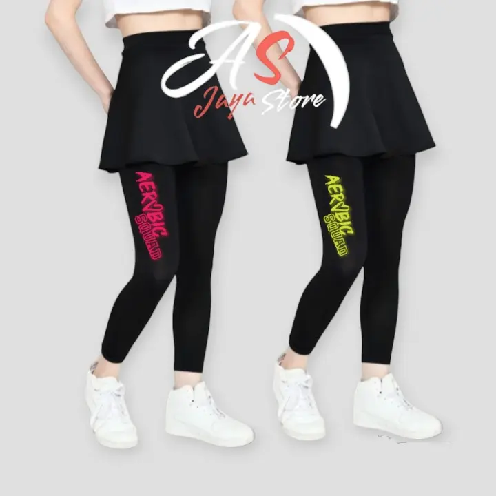 legging rok panjang/legging rok panjang aerobik/legging rok panjang fitness/legging rok panjang senam/legging rok olahraga gym  fitness 1