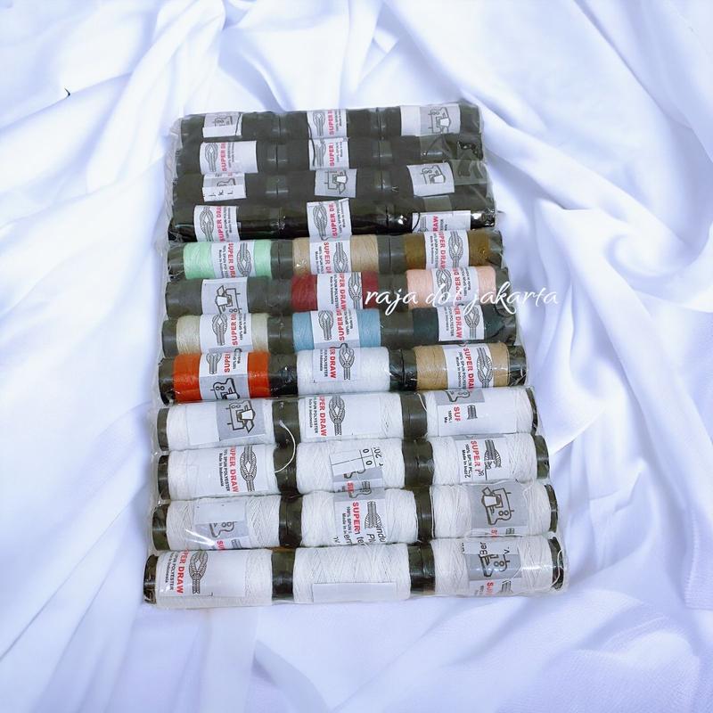 Product Introduction of 12pc Benang jahit warna dan putih / benang jahit baju besar / benang konveksi 4