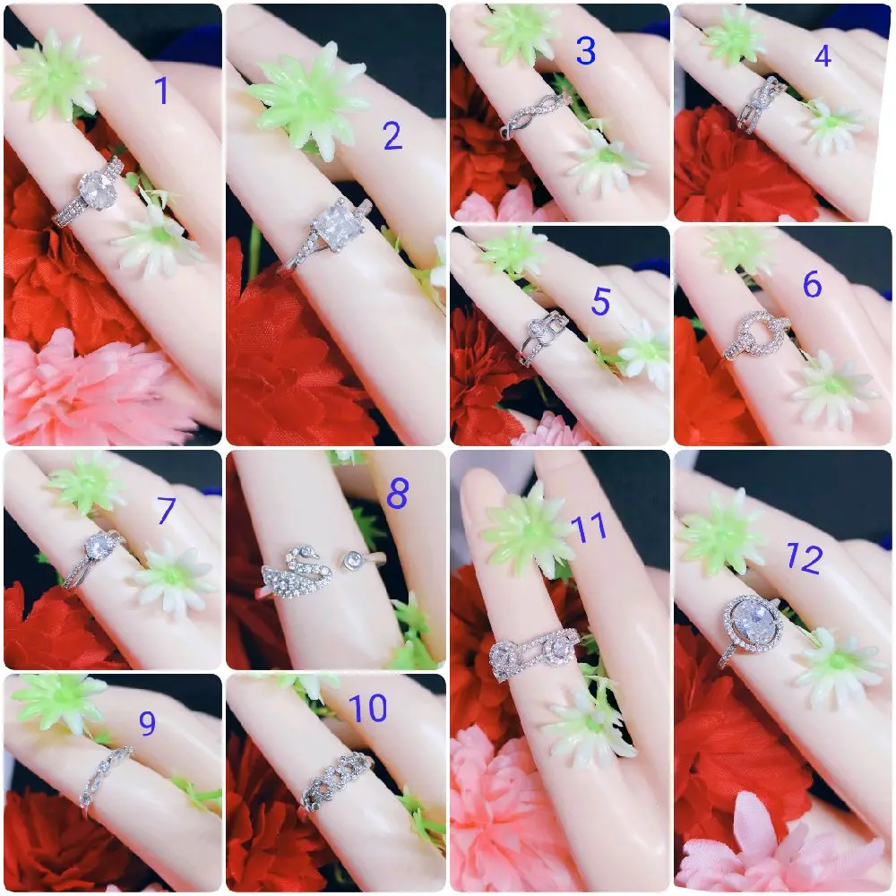 cincin variasi uk 5 / 11 ( part 2 ) perak s925 lapis emas putih