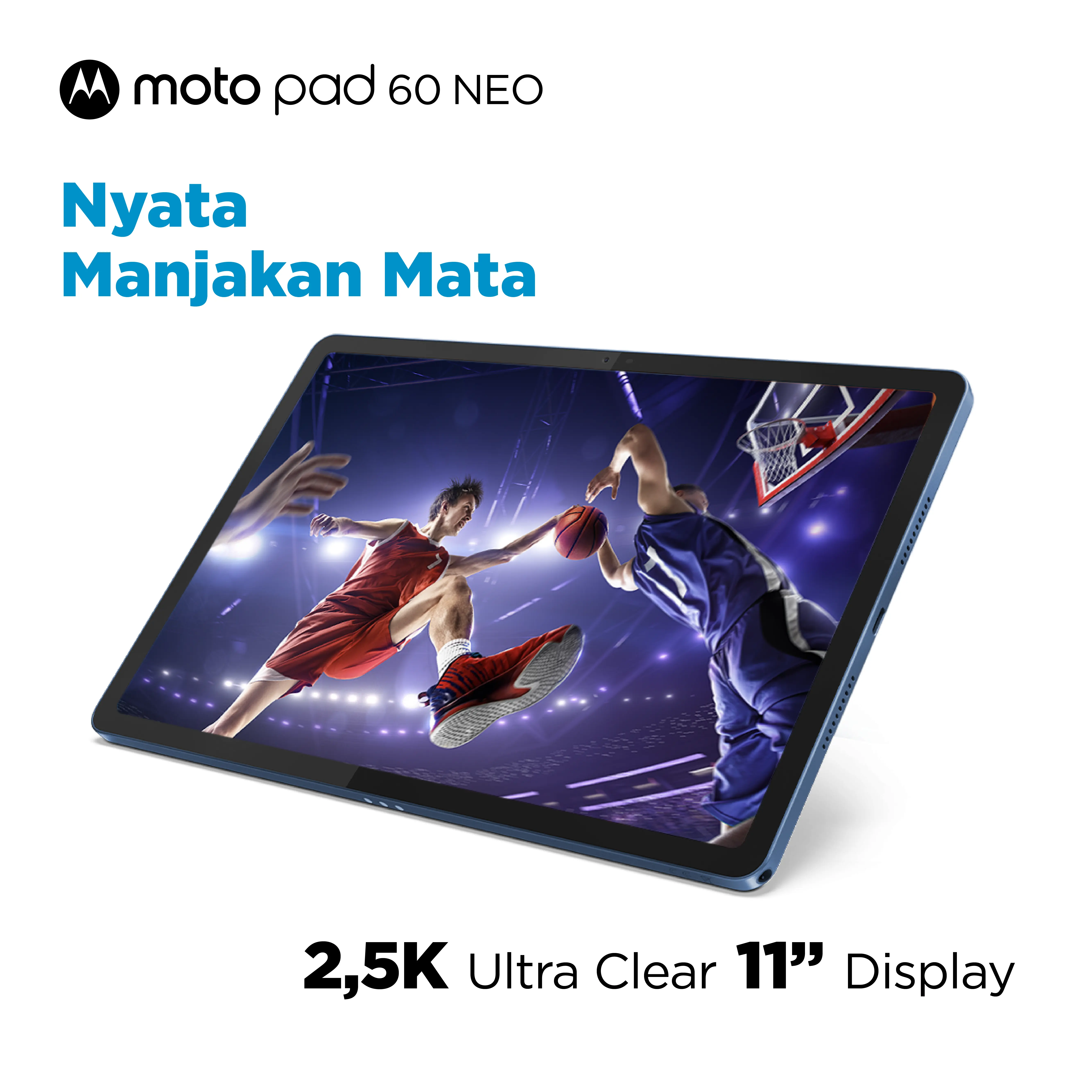 Motorola Moto Pad 60 NEO - 4GB/128GB - MediaTek D6300 - 11 inch - 2.5K Ultra Clear 90Hz - with Dolby Atmos - 7040mAh
