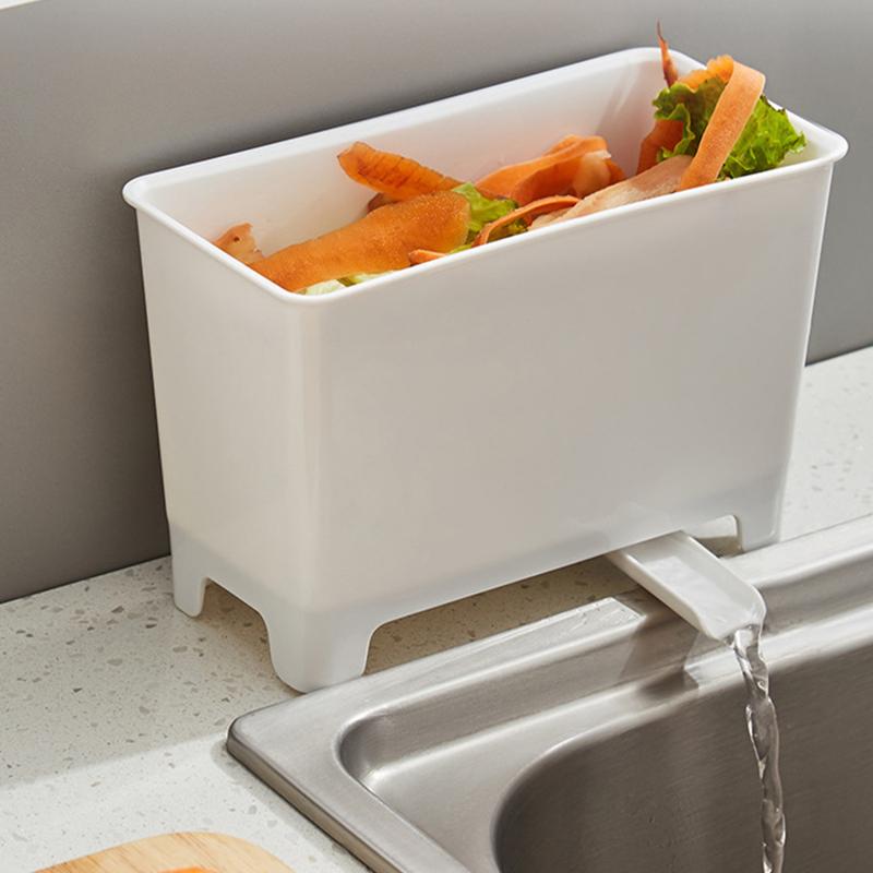 Product Introduction of Kitchen trash can sink kitchen waste drain bucket food residue soup filter drainable trash can storage bucket 14