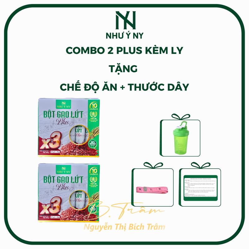 Combo 2 Hộp Bột Gạo Lứt Plus X3 Như Ý NY