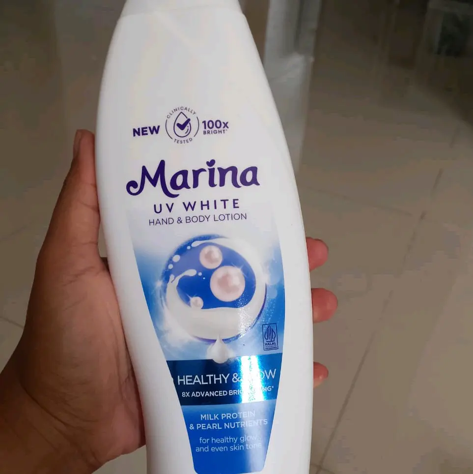 handbody marina  uv white 485ml healthy and glow