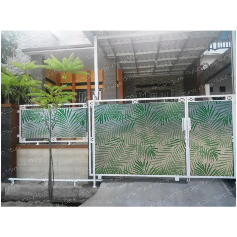 AYOOOLLARIZSS!! Fiber Pagar Pelapis Penutup Rumah Motif - Palm Leaf 0