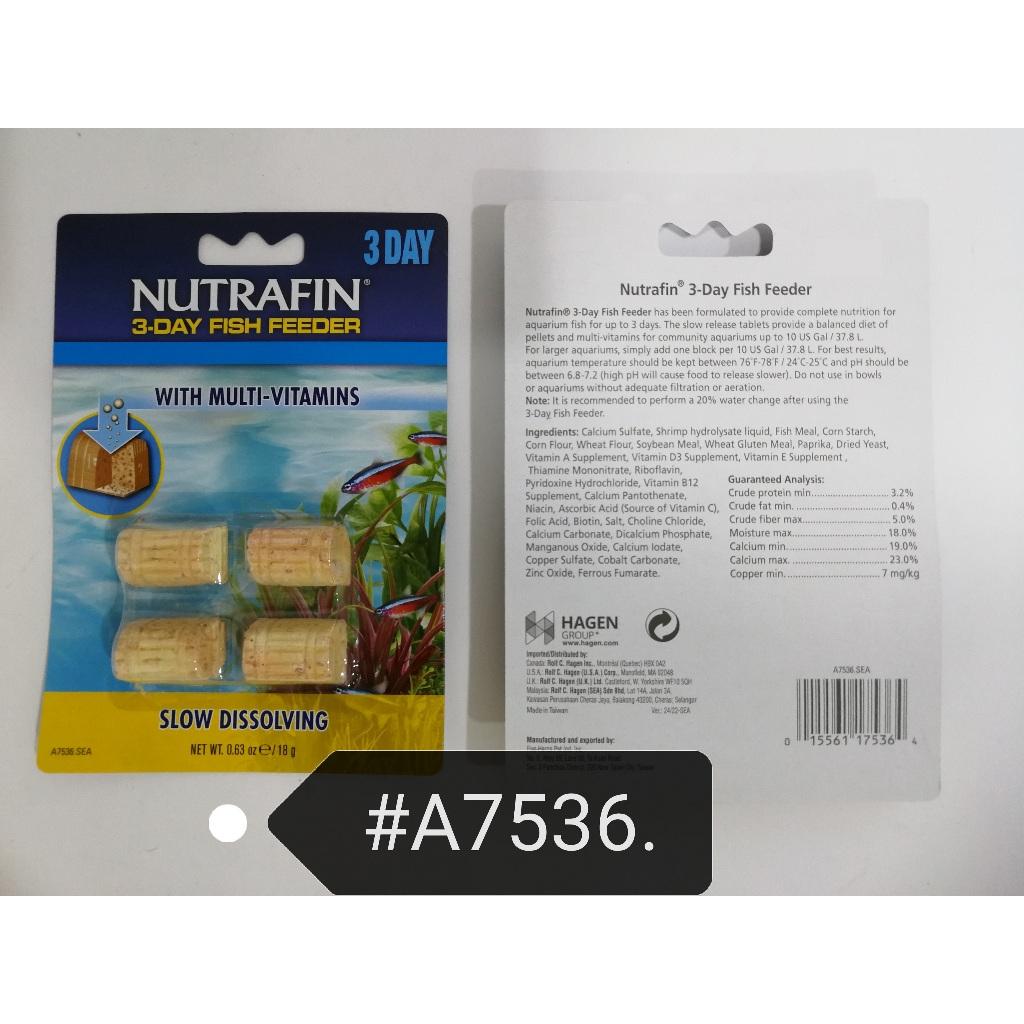 Nutrafin 3-Day Fish Feeder Weekend Holiday Food Block 3-Days 3 Day Days Aquarium Makanan Ikan Akuarium Three Tiga Hari