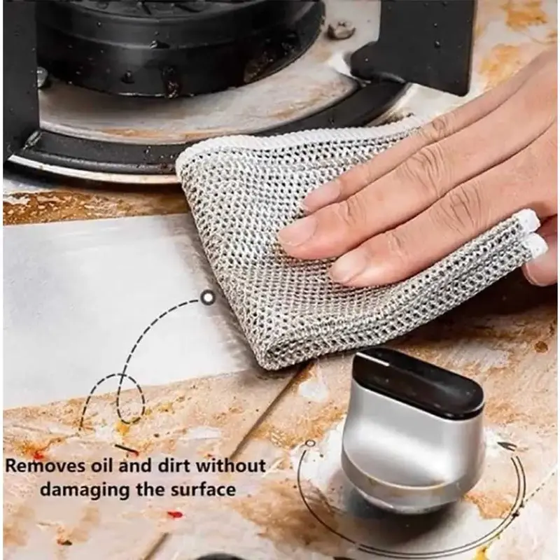 HOKKITERUS21 LAP KAWAT cuci piring kain cuci piring magic towel metal L010 0