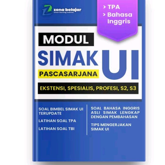 Buku Modul Simak UI Pascasarjana Ekstensi,Spesialis,Profesi, S2, S3 0